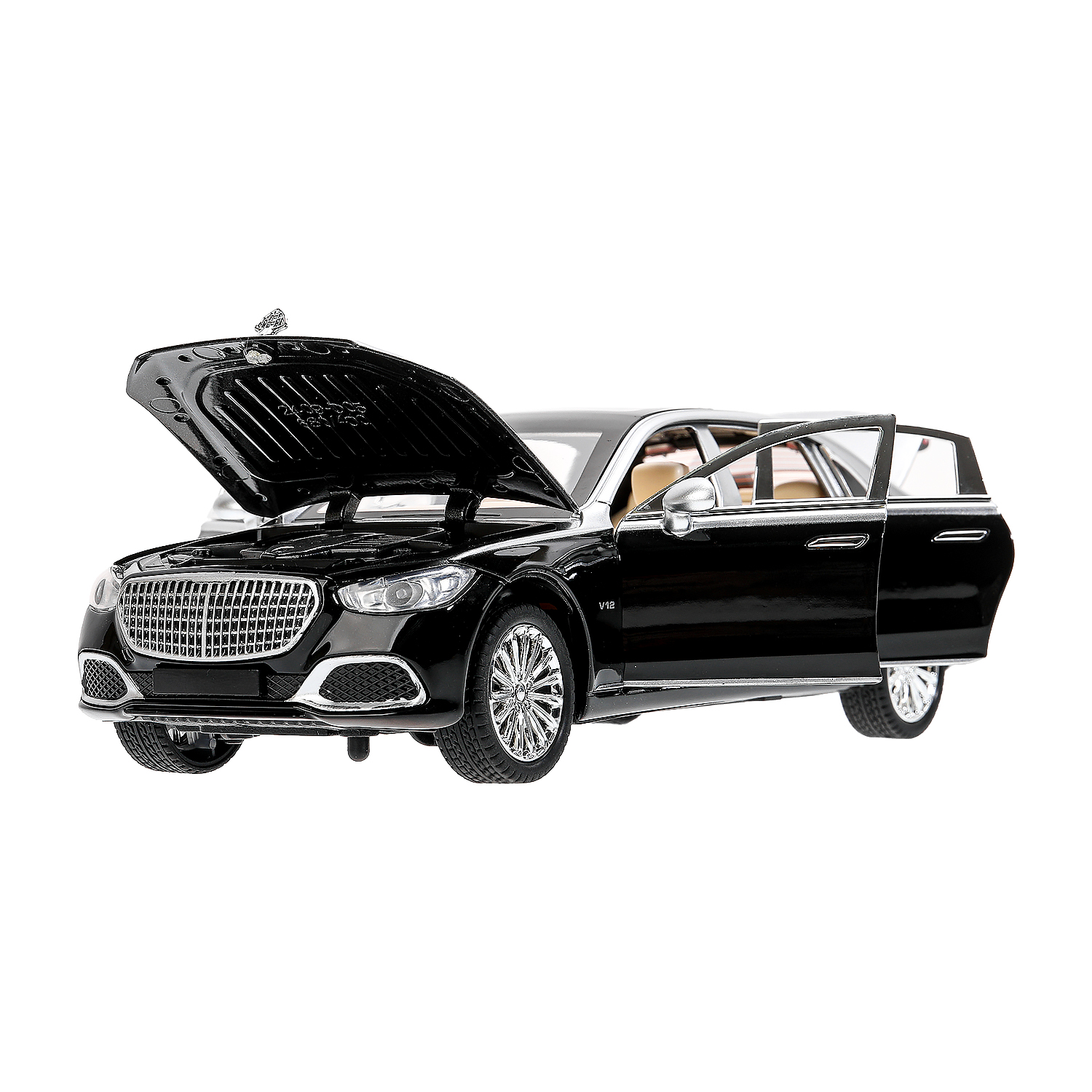 Автомобиль Huada Toys Mercedes Benz 1:24 черный 384070 - фото 4