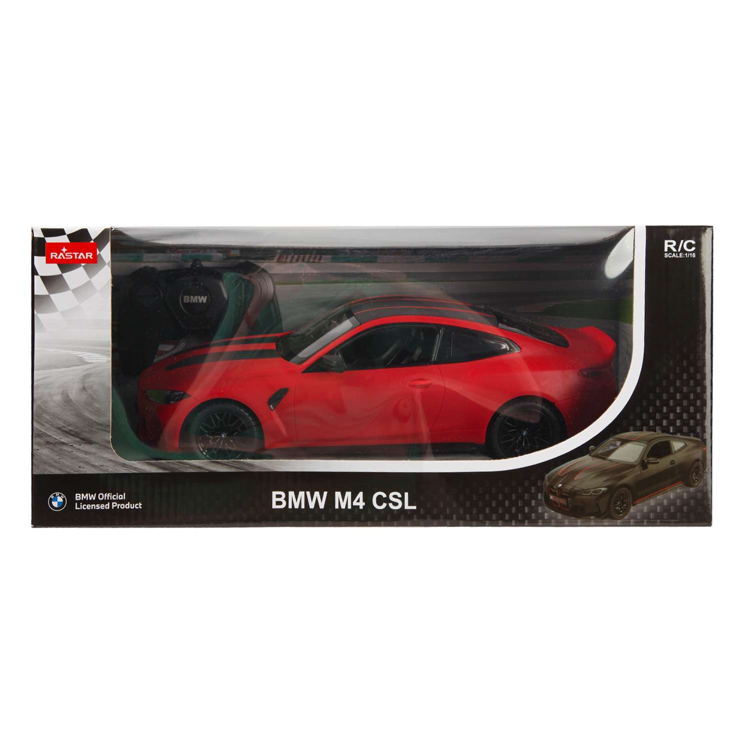 Машина Rastar 1:16 Р/У BMW M4 CSL Красная 94500 - фото 2