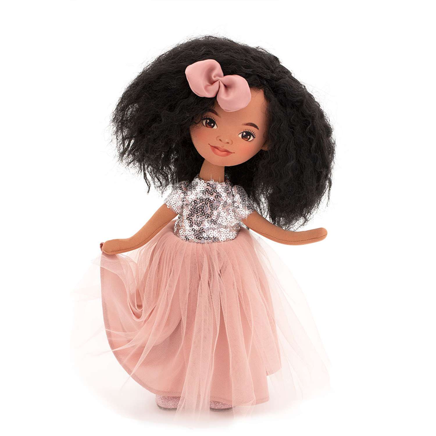 Кукла Orange Toys Sweet Sisters Tina в розовом платье с пайетками 32 см Серия Вечерний шик SS05-05 - фото 1