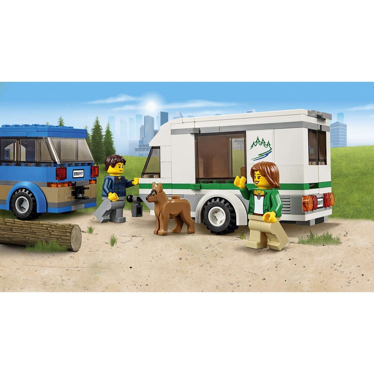 Конструктор LEGO City Great Vehicles Фургон и дом на колёсах (60117) - фото 6