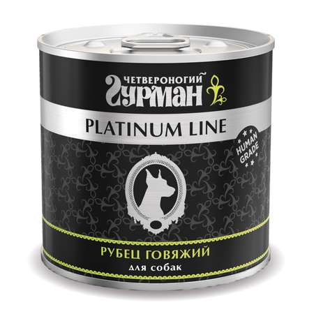 Корм для собак Четвероногий Гурман Platinum рубец говяжий в желе 500г