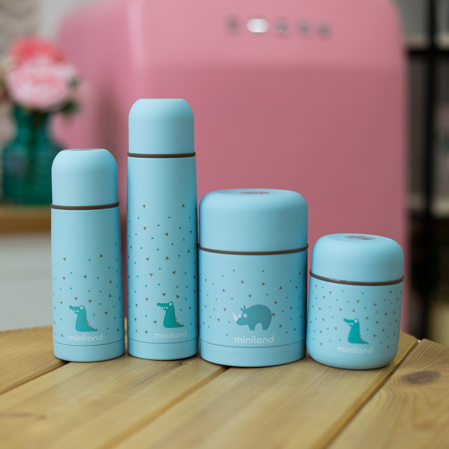 Термос Miniland для жидкостей Silky Thermos 350 мл голубой - фото 5