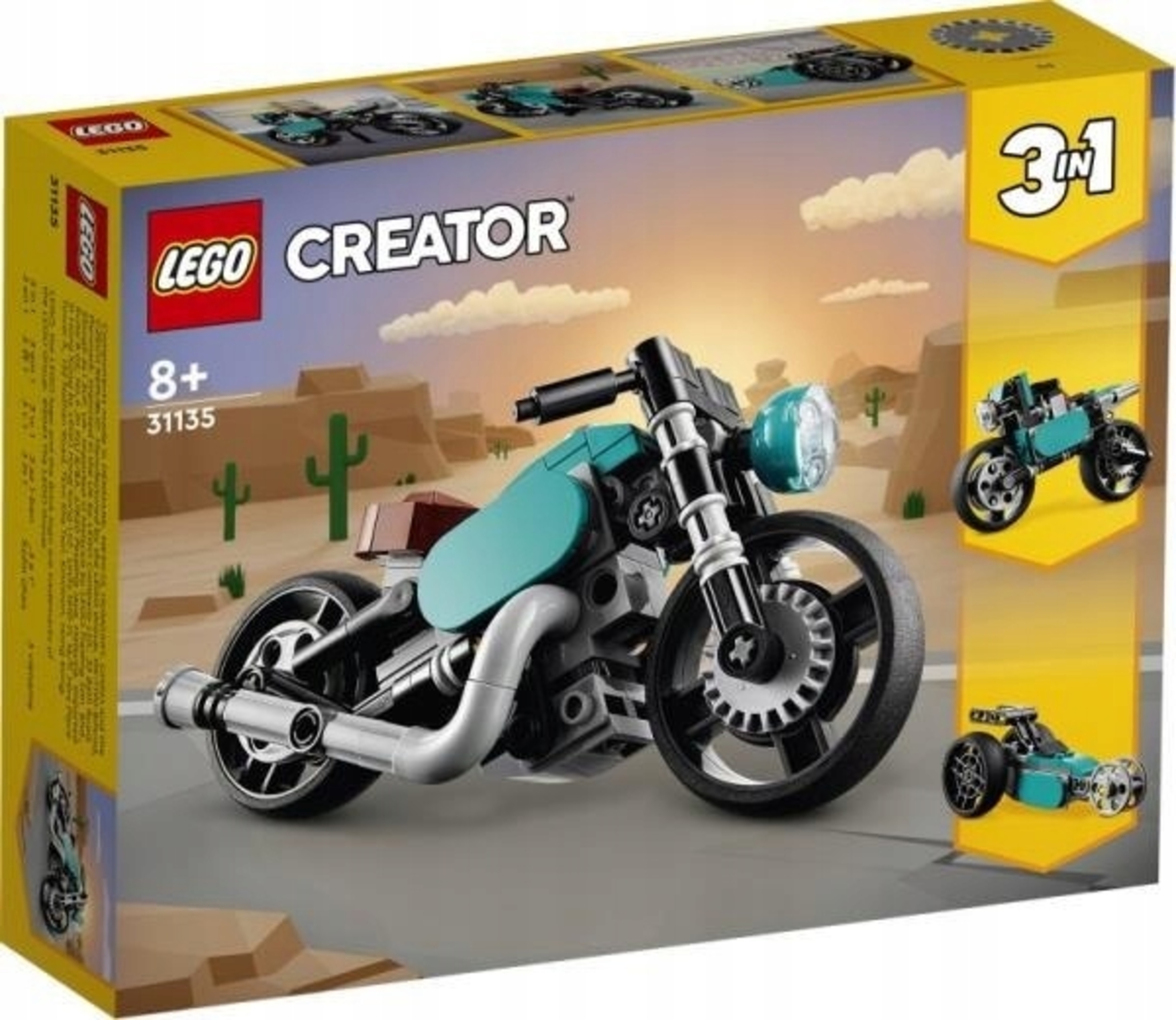 Конструктор LEGO Creator LEGO Винтажный мотоцикл 31135 купить по цене 4299  ₽ в интернет-магазине Детский мир