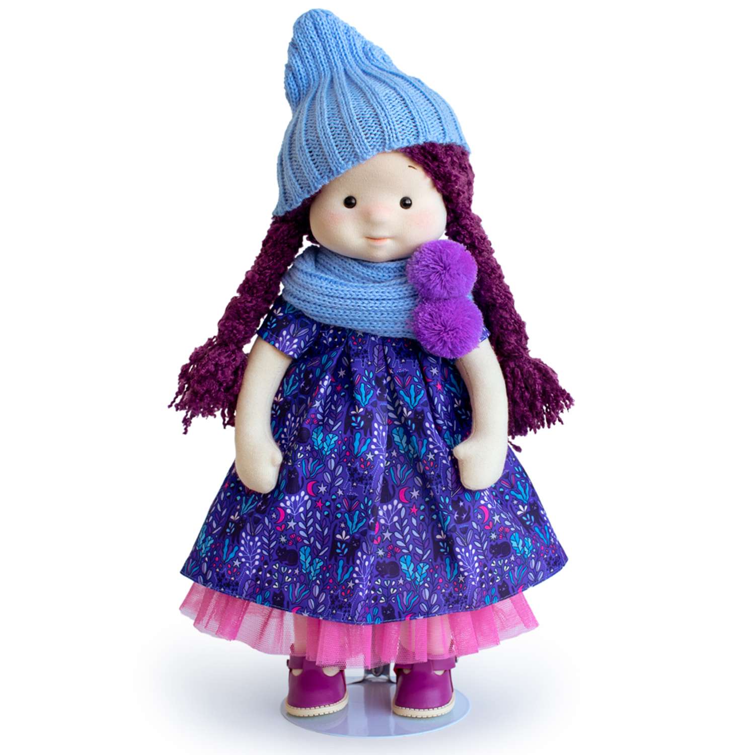 Мягкая кукла BUDI BASA Тиана в шапочке и шарфе 38 см Minimalini Mm-Tiana-02 Mm-Tiana-02 - фото 1