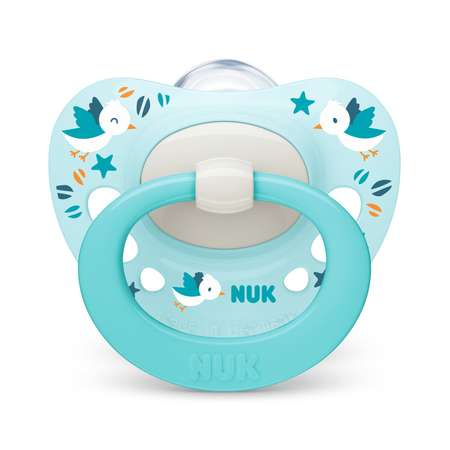 Пустышка Nuk силикон классическая от 18 мес. 1 шт. в ассортименте