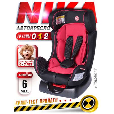 Автокресло BabyCare Nika черный красный