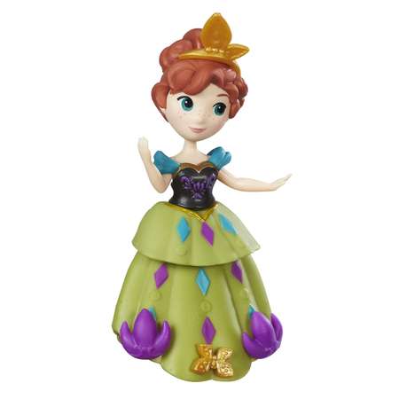 Кукла мини Disney Frozen Холодное Сердце Анна в платье Холодное торжество