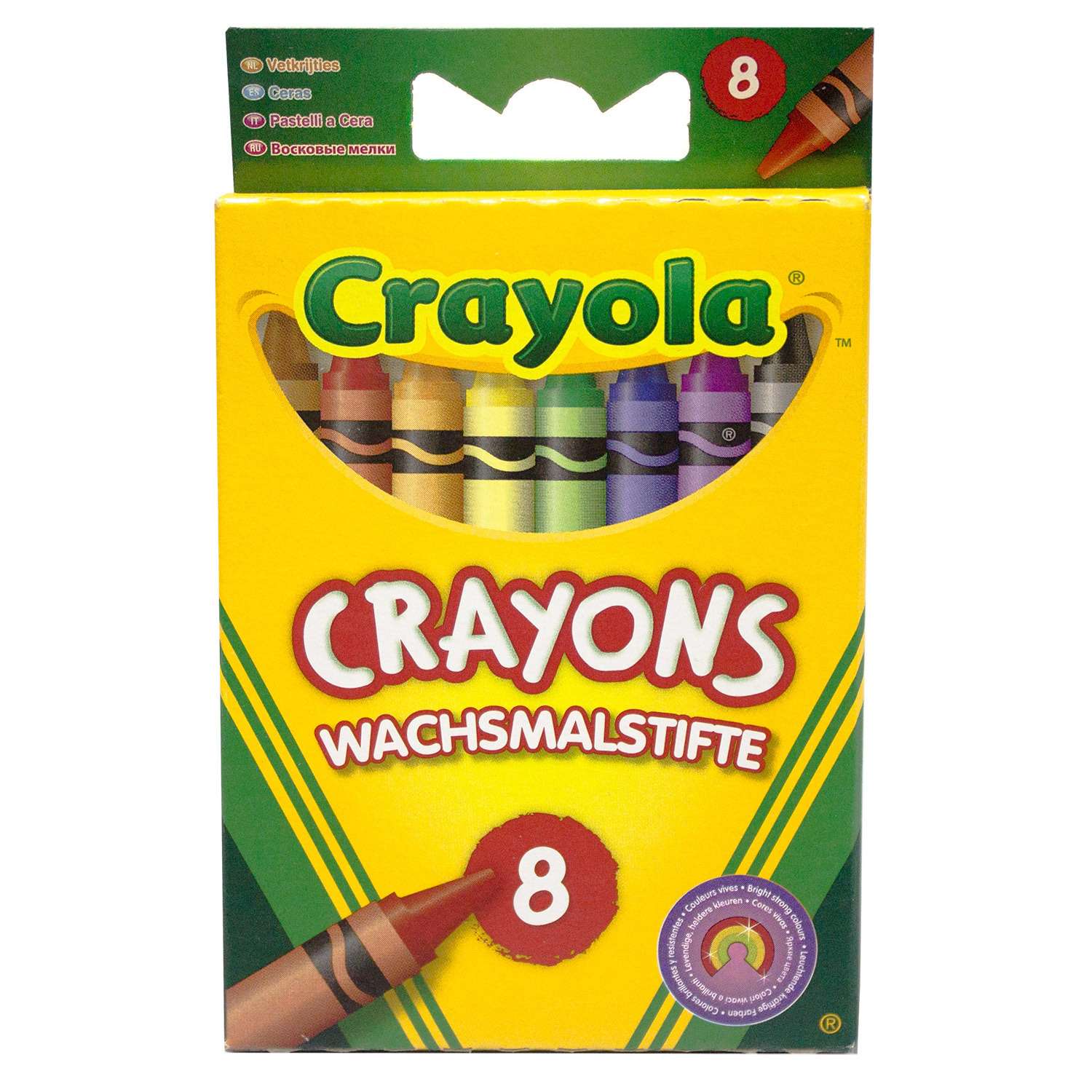 мелки Crayola восковые 8 шт - фото 1