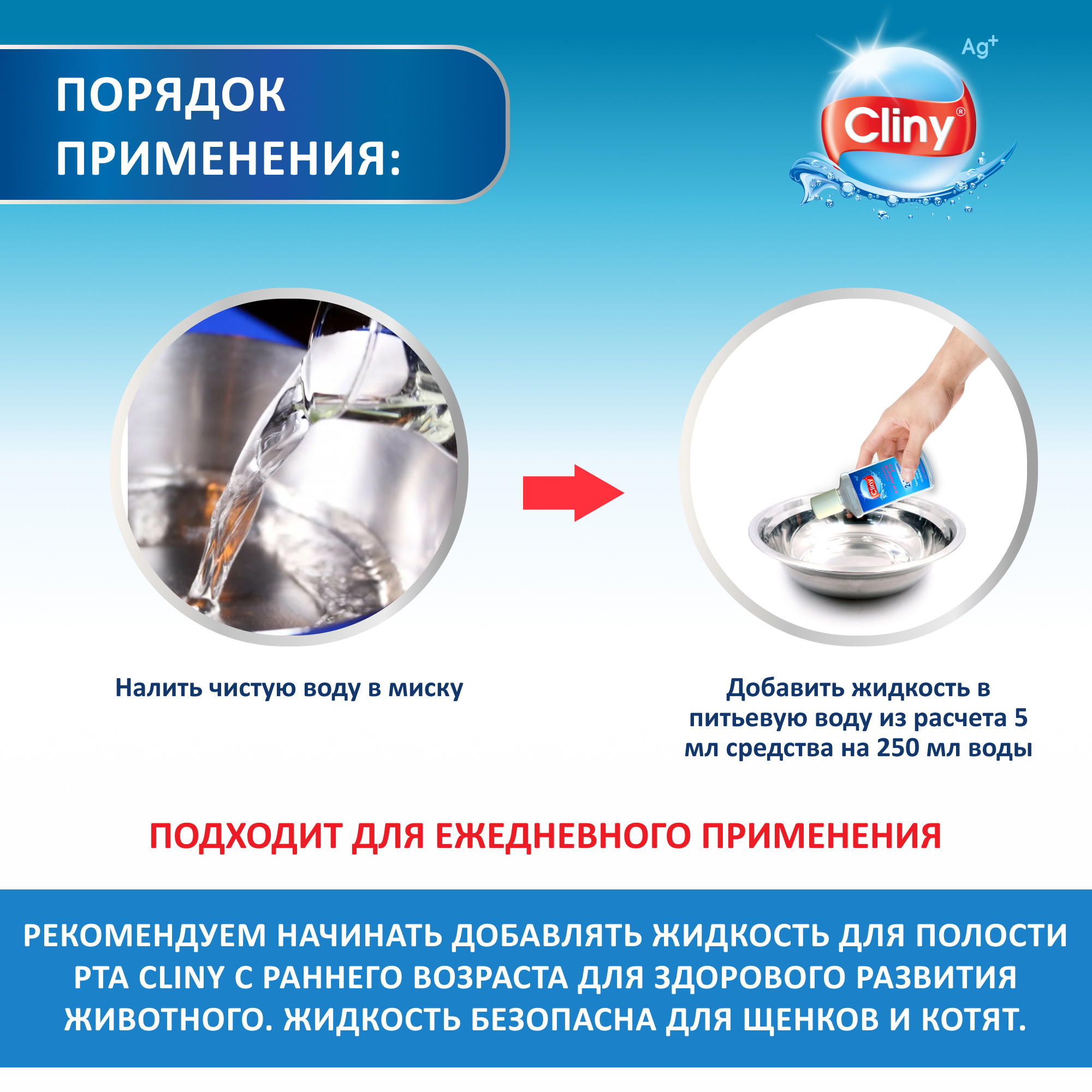 Жидкость для животных Cliny для полости рта 100мл 56941 - фото 5