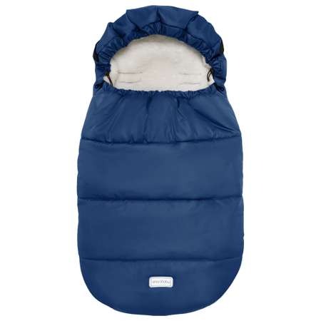 Конверт зимний меховой AmaroBaby Snowy Travel Синий 105 см