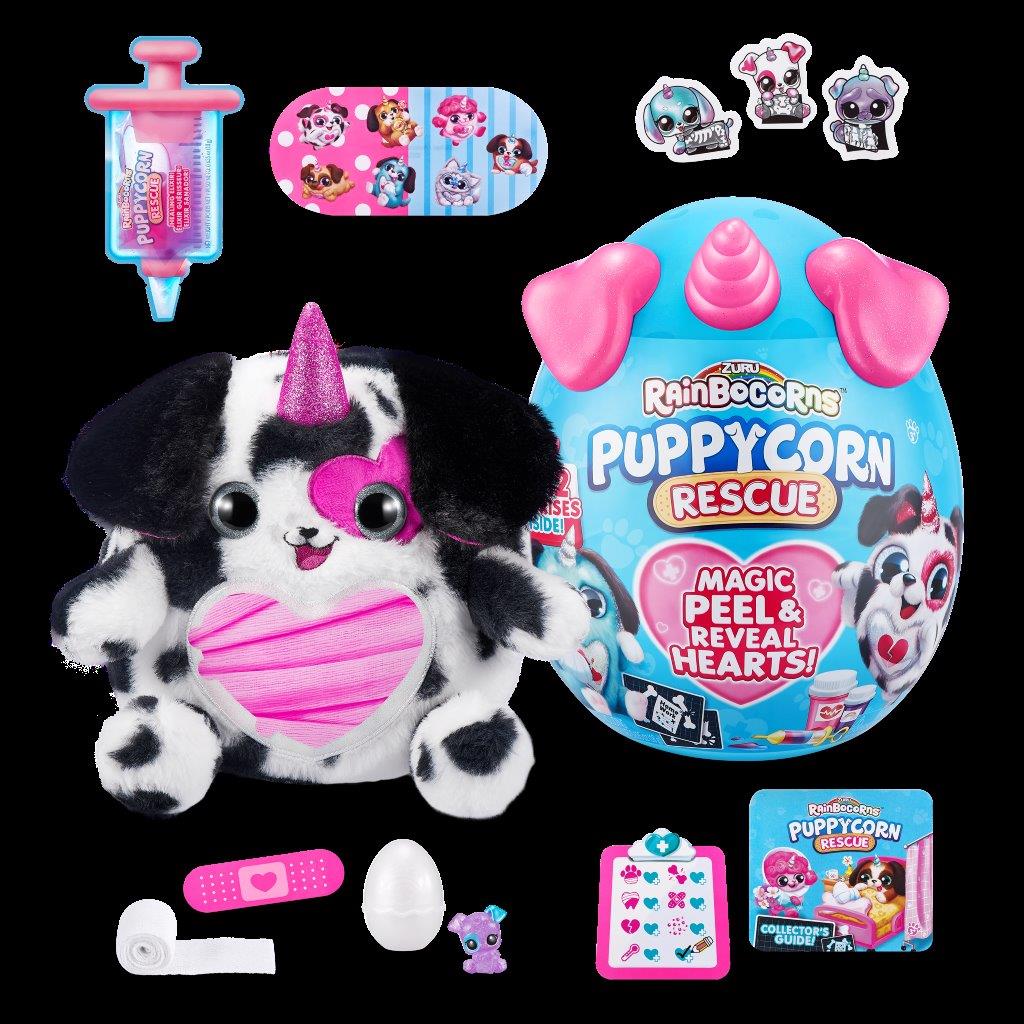 Игрушка сюрприз Zuru Rainbocorns Puppycorn Rescue мини питомец щенок единорог - фото 17