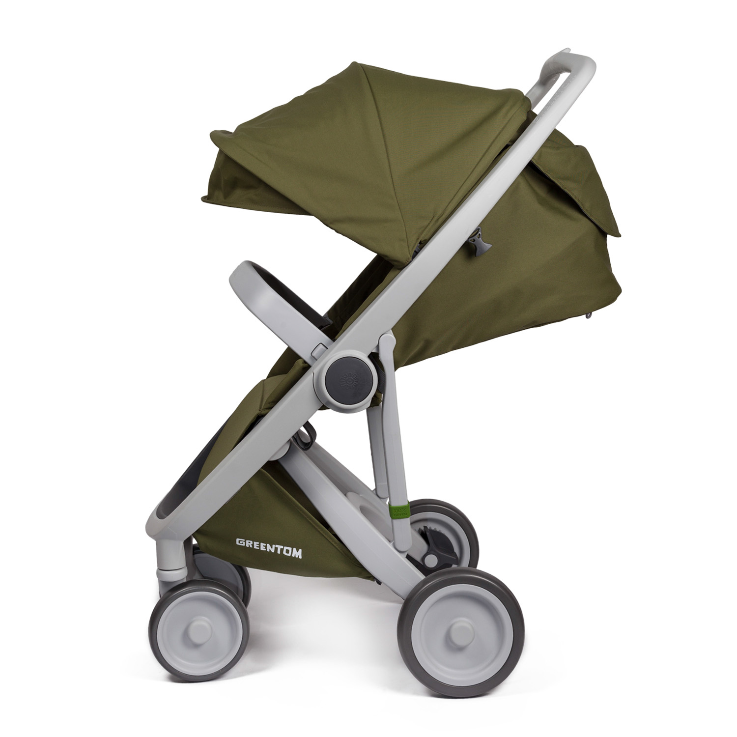 Прогулочная коляска Greentom Upp Classic Olive/Grey - фото 2