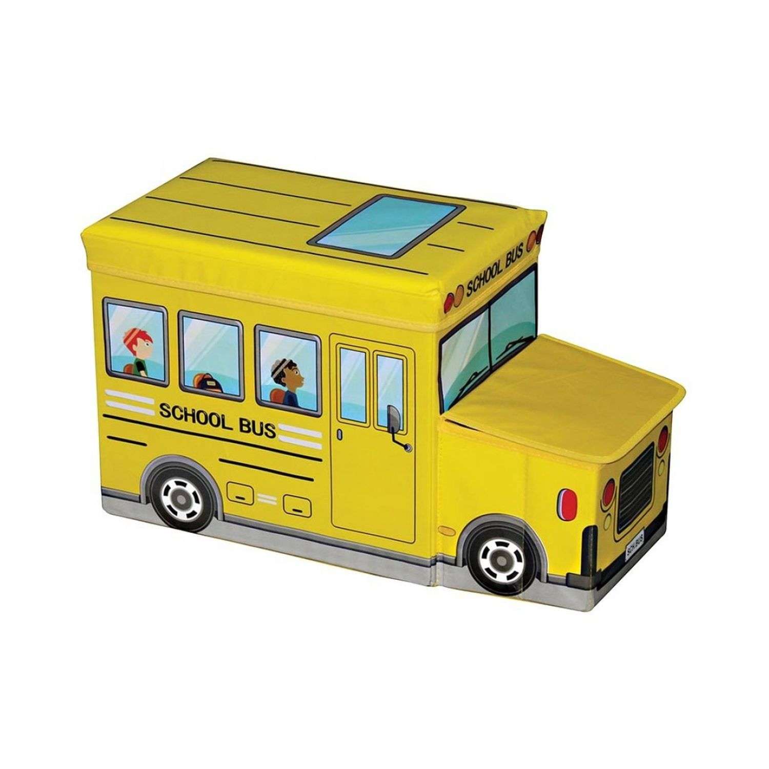 Короб для игрушек Ripoma Автобус желтый - фото 1