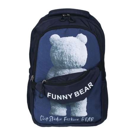Рюкзак подростковый CLIPSTUDIO Funny Bear синий