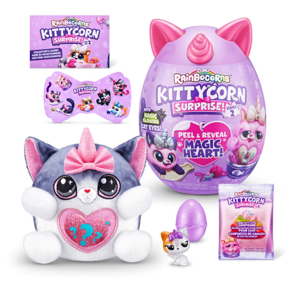 Игрушка сюрприз Zuru Rainbocorns Kittycorn Surprise в яйце серия 2 - фото 11