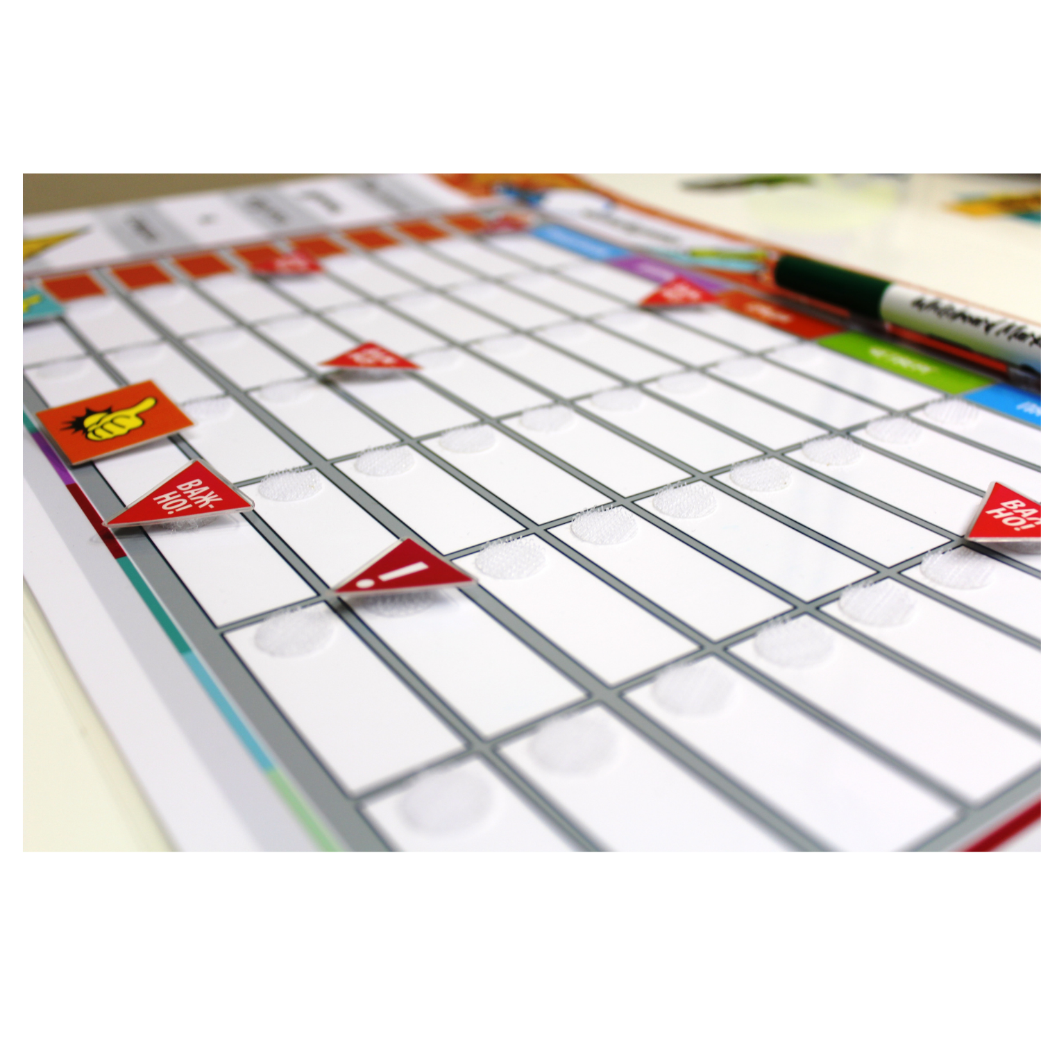 Игровой набор Марфа Занимательные липучки Помощник школьника расписание на липучках пиши-стирай - фото 3