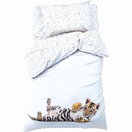 Комплект постельного белья Этель Little tiger полутороспальный 3 предмета