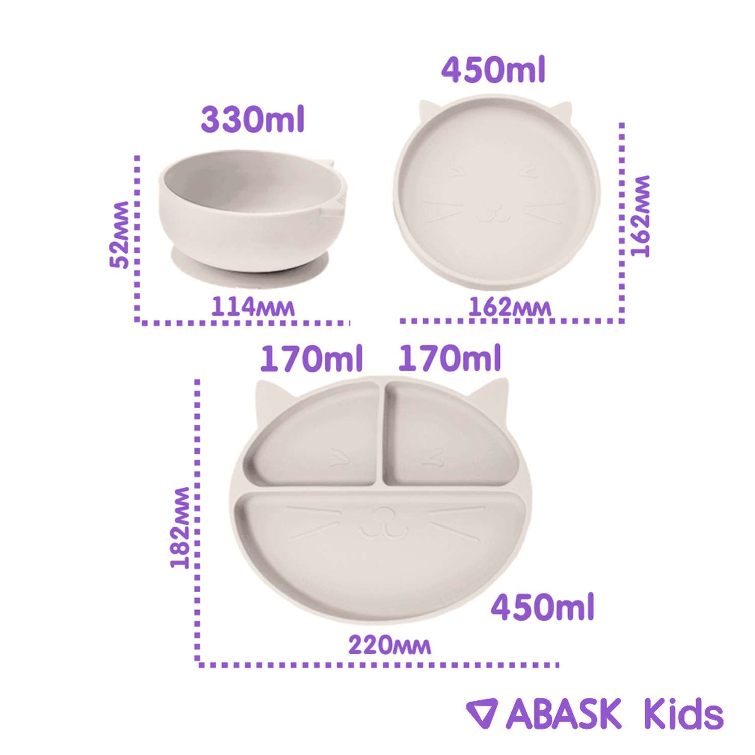Набор детской посуды ABASK ALMMILK 7 предметов - фото 2