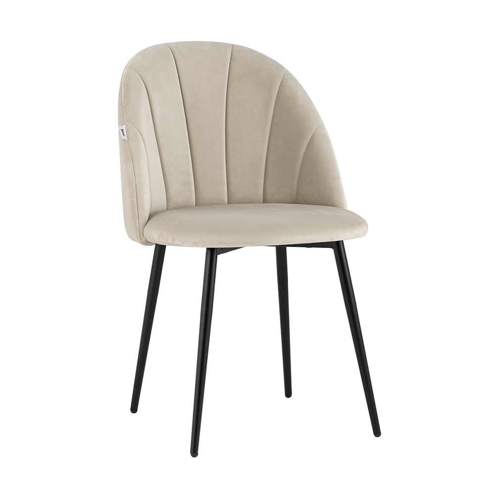 Комплект стульев Stool Group для кухни Логан велюр бежевый 2 шт - фото 2