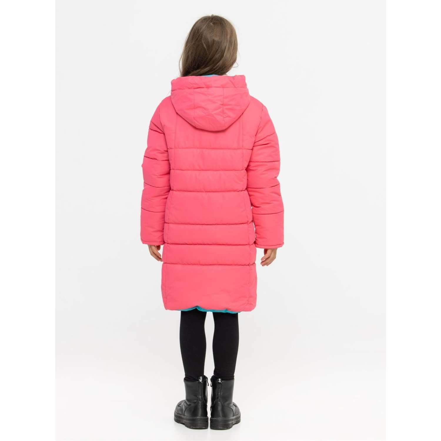 Пальто утепленное Disvey 15221/Розовый - фото 6