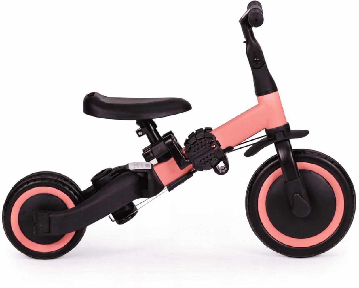 Беговел-велосипед R-Wings 4в1 с родительской ручкой розовый - фото 11