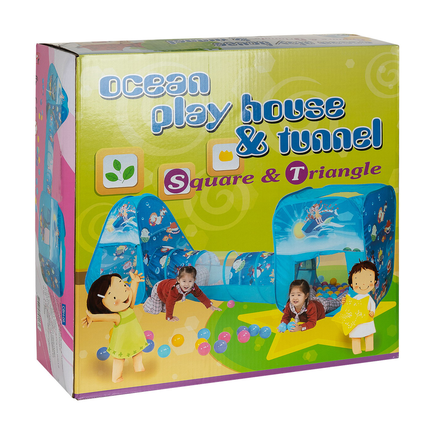 Домик игровой Sevillababy Треугольный с тоннелем CBH-06 - фото 2