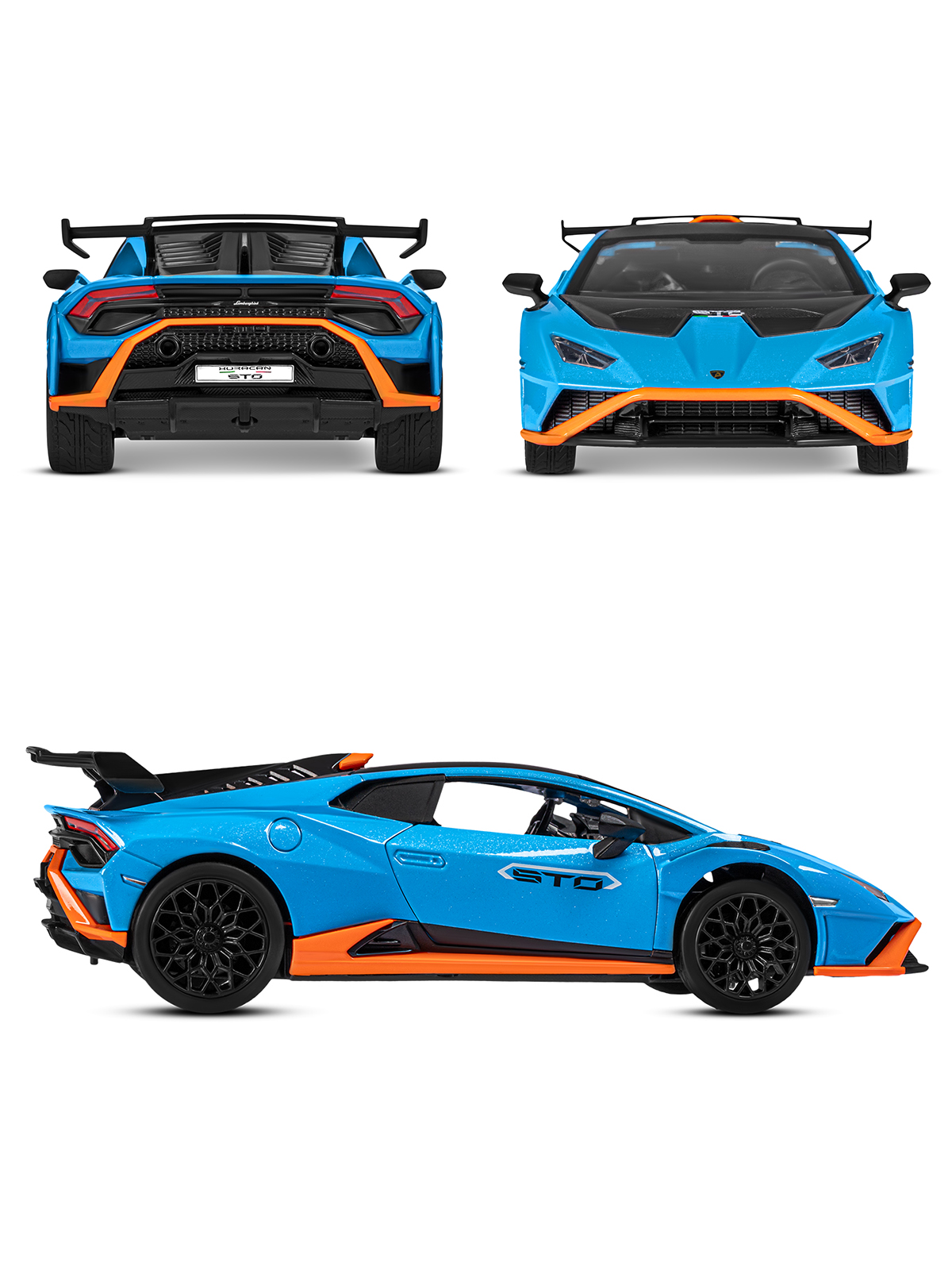 Автомобиль АВТОпанорама Lamborghini 1:24 синий JB1251648 - фото 5