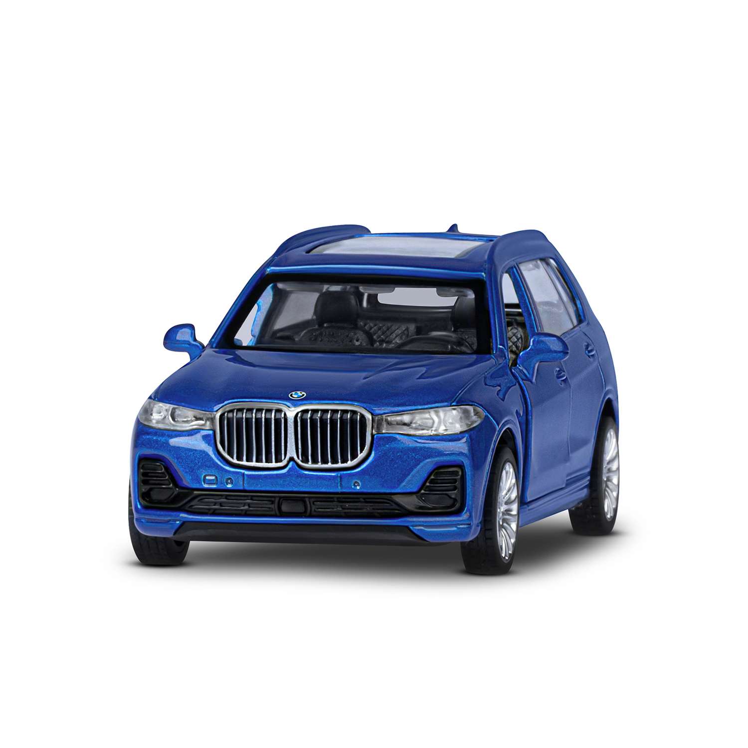 Машинка металлическая АВТОпанорама 1:44 BMW X7 синий инерционная JB1251257 - фото 9