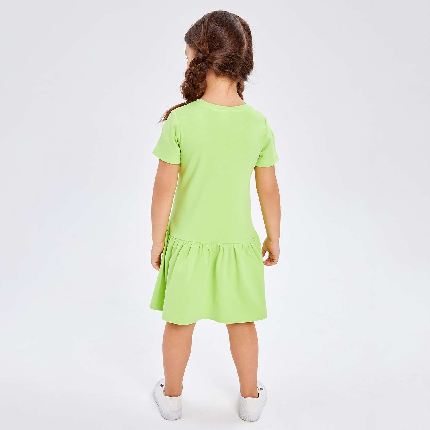 Платье Lucky Child 143-63/зеленый/0-2 - фото 2