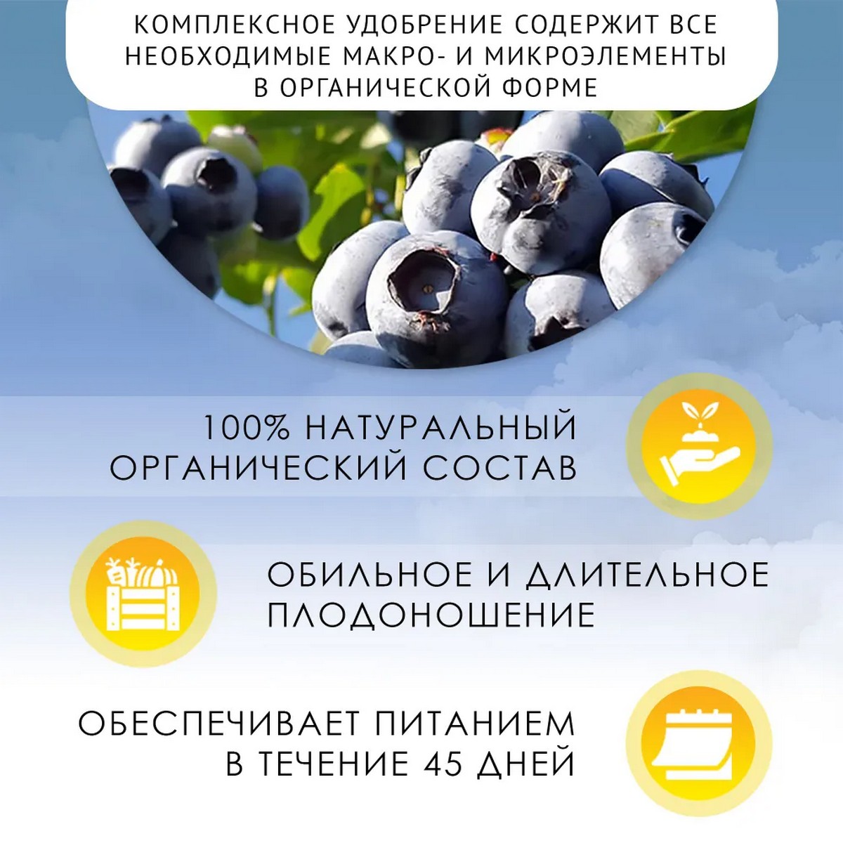 Удобрение органическое OrganicMix для голубики 850г - фото 3