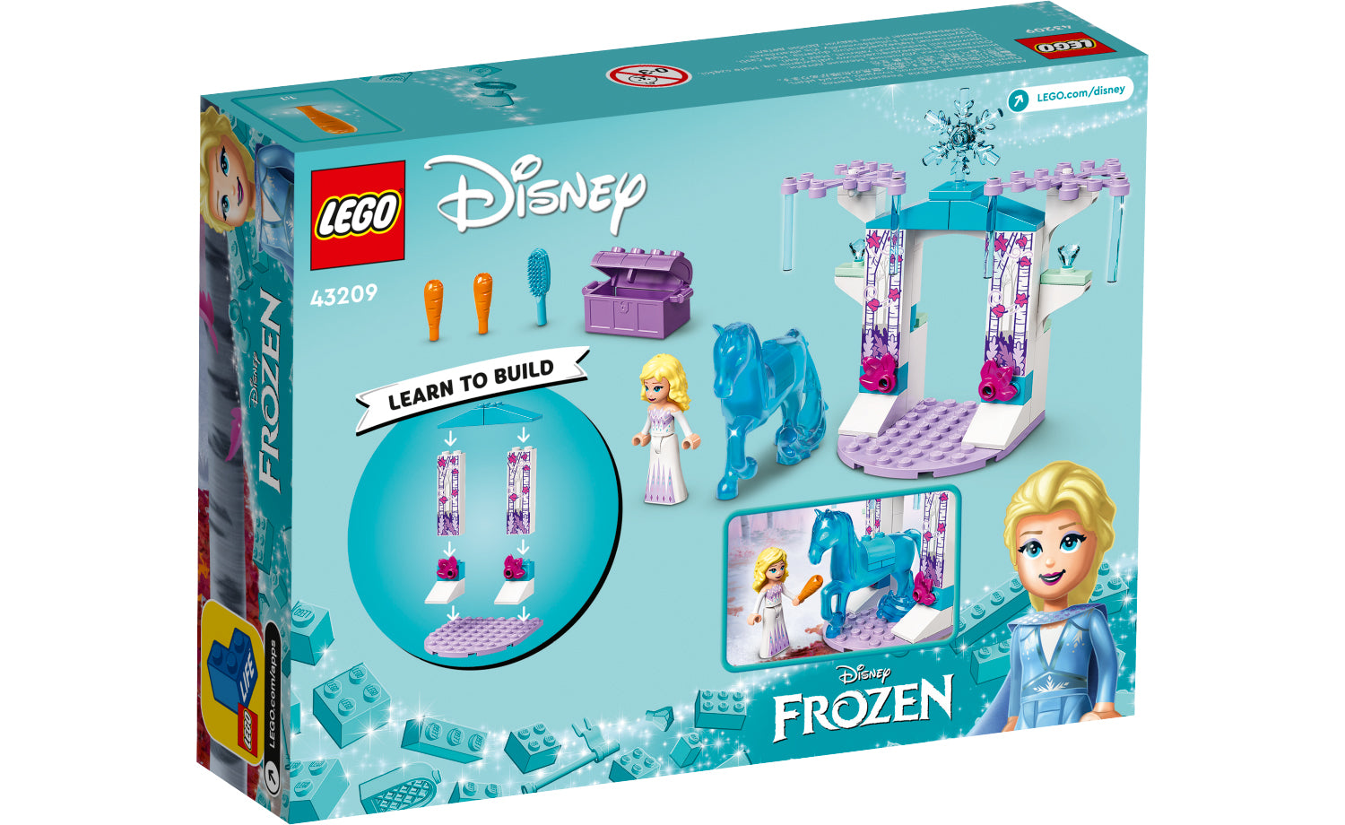 Конструктор LEGO Disney Princess «Ледяная конюшня Эльзы и Нокка» 53 детали 43209 - фото 8