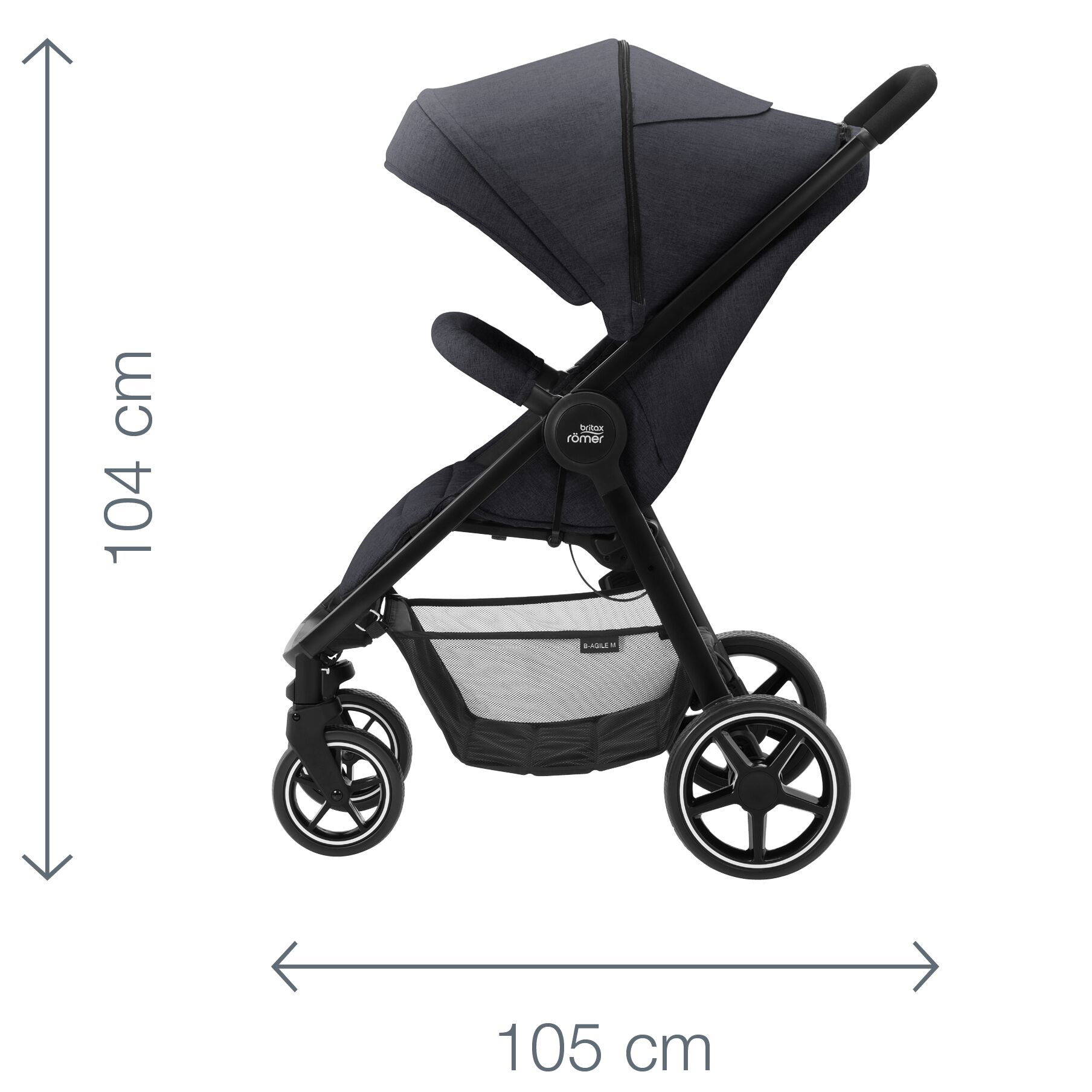 Коляска Britax Roemer B-Agile M Linen Beige - фото 8