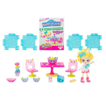 Набор Happy Places Shopkins Новоселье Прелестная кухня с котятами 56470