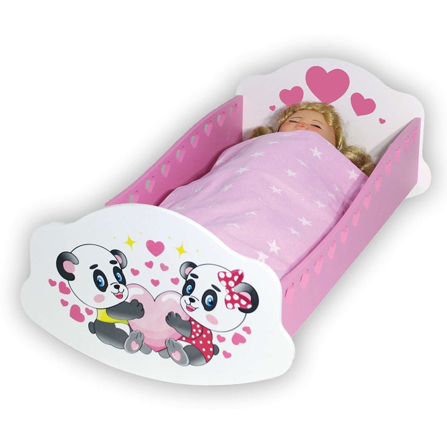 Кроватка для куклы ViromToys до 60 см Кд2211 - фото 2
