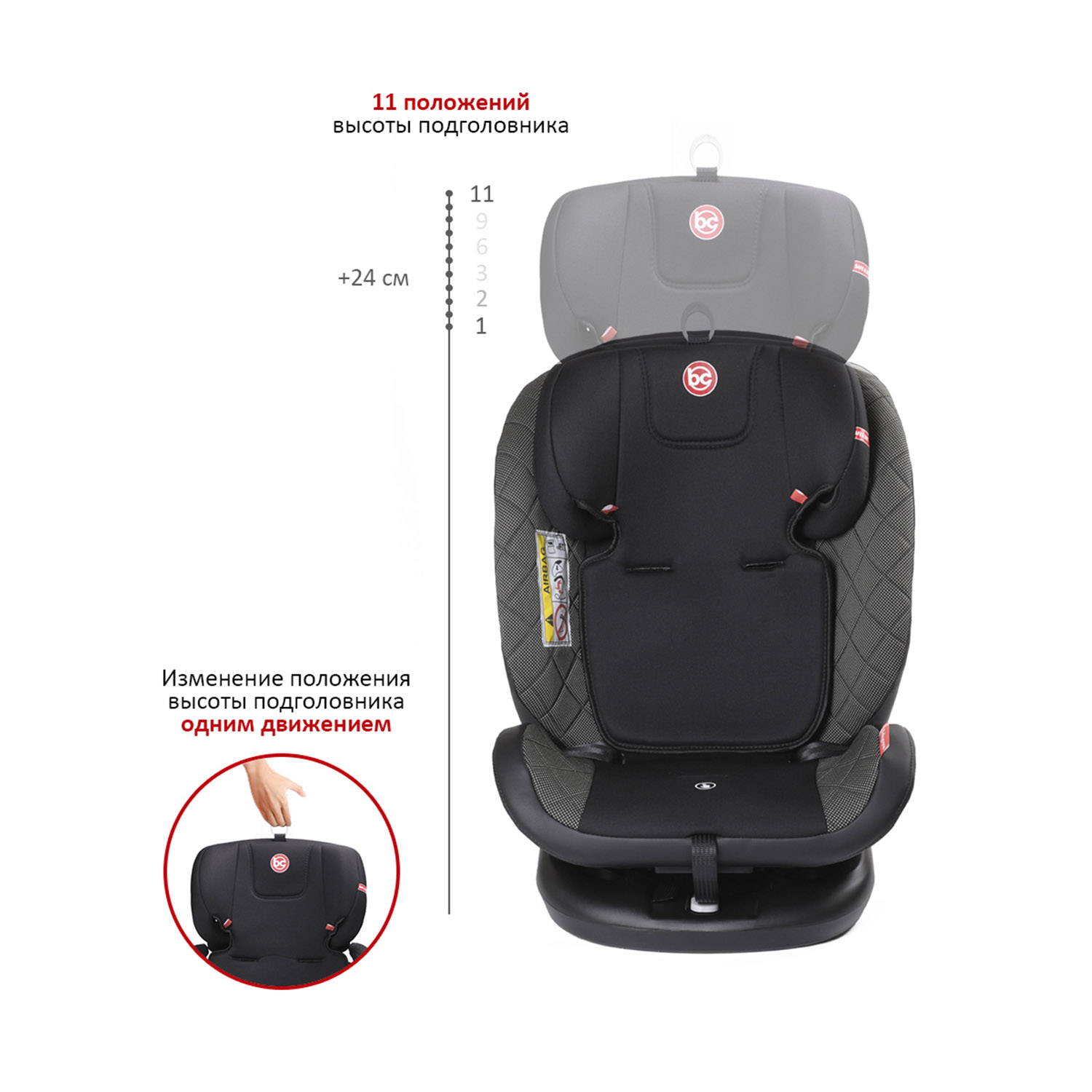 Автокресло BabyCare Shelter ISOFIX карбон черный - фото 6