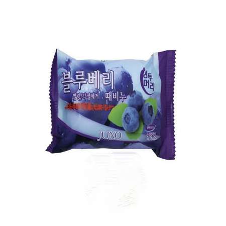Мыло JUNO Мыло отшелушивающиe с черникой - Sangtumeori peeling soap blueberry