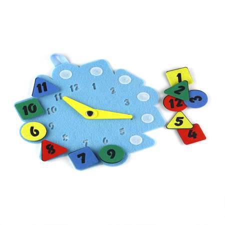 Развивающая игрушка Фетров «Часы.Геометрия» 1601001