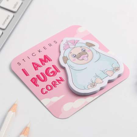 Стикеры ArtFox фигурные I am pugi corn