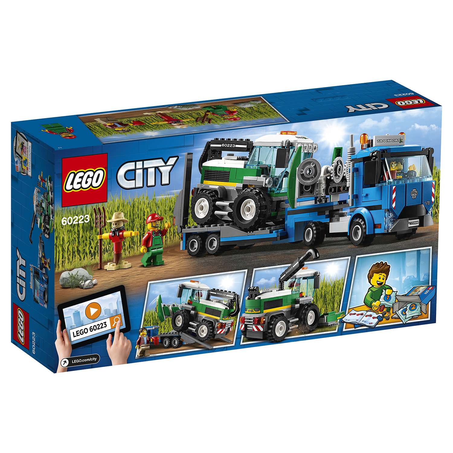 Конструктор LEGO City Great Vehicles Транспортировщик для комбайнов 60223 - фото 3