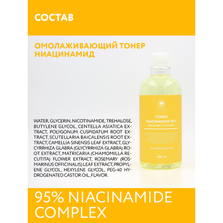 Тонер для лица NAME SKIN CARE омолаживающий с Ниацинамидом 500 мл Корея