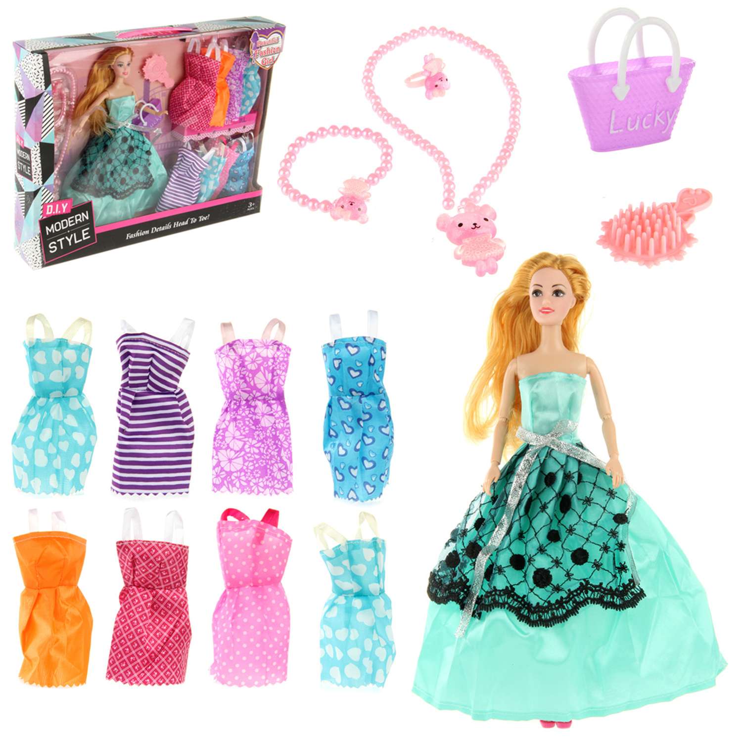 Кукла модель Барби Veld Co С набором одежды 126371 - фото 1