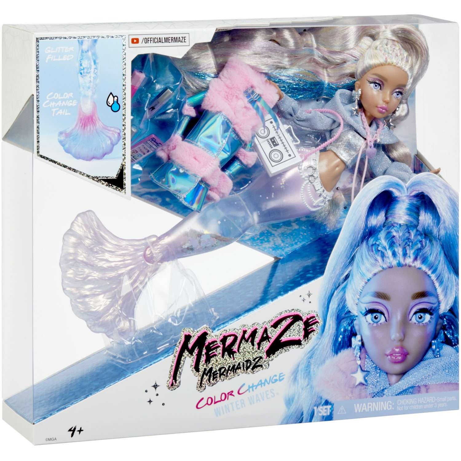 Кукла-русалка MGA Mermaze Mermaidz Kishiko меняющая цвет с аксессуарами 585435 - фото 2