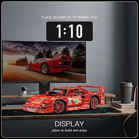 Конструктор Mould King Ferrari F40 LM 1:10 статическая версия без моторизации 2688 д