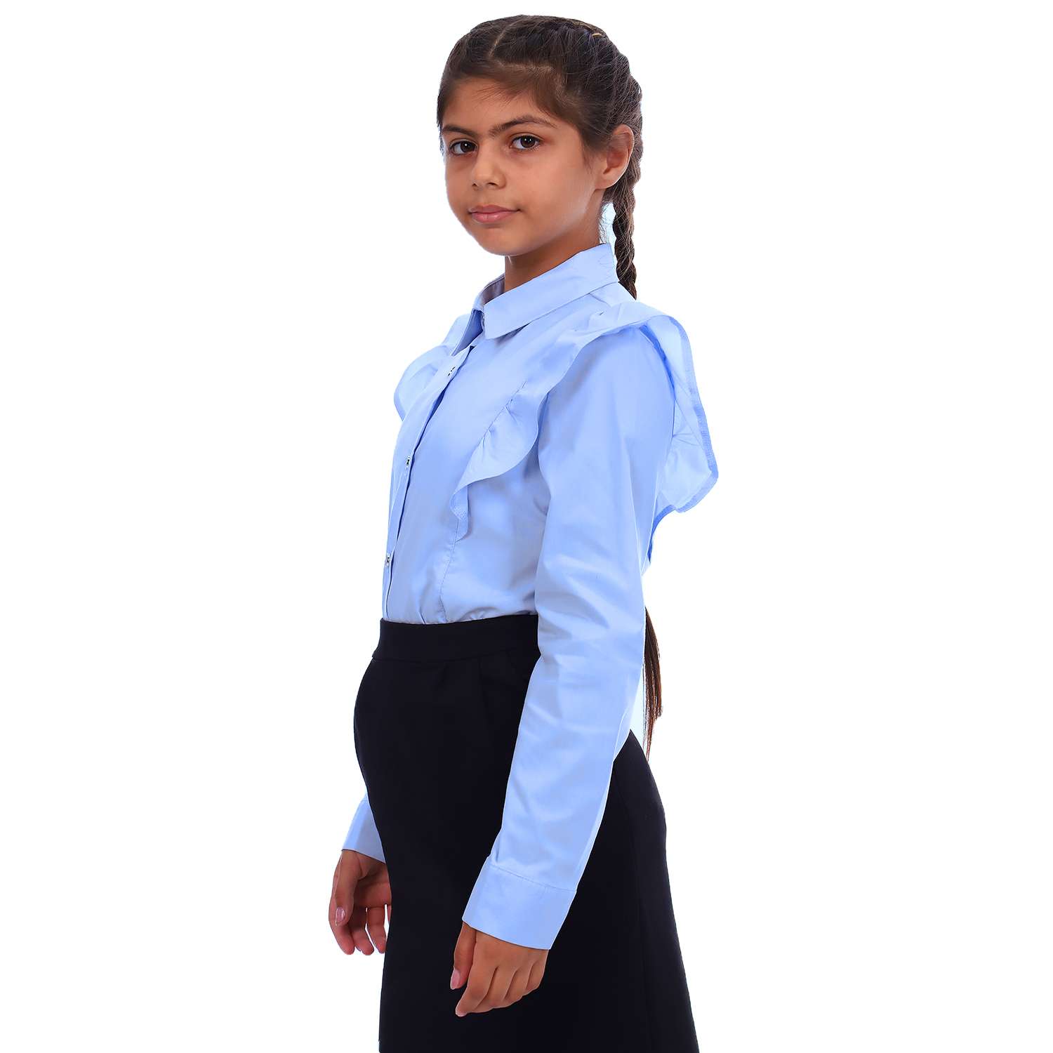 Блузка Детская Одежда BL-11000/голубой - фото 3