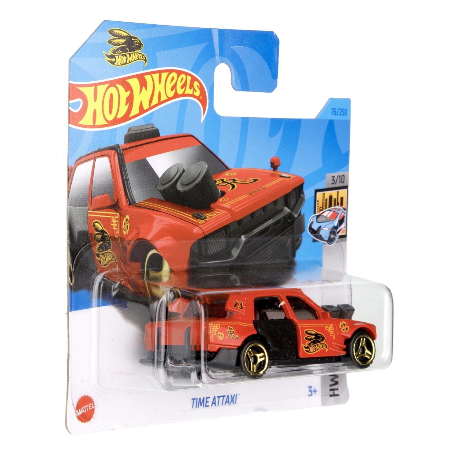 Автомобиль Hot Wheels Time Attaxi оранжевый 62896 - фото 5