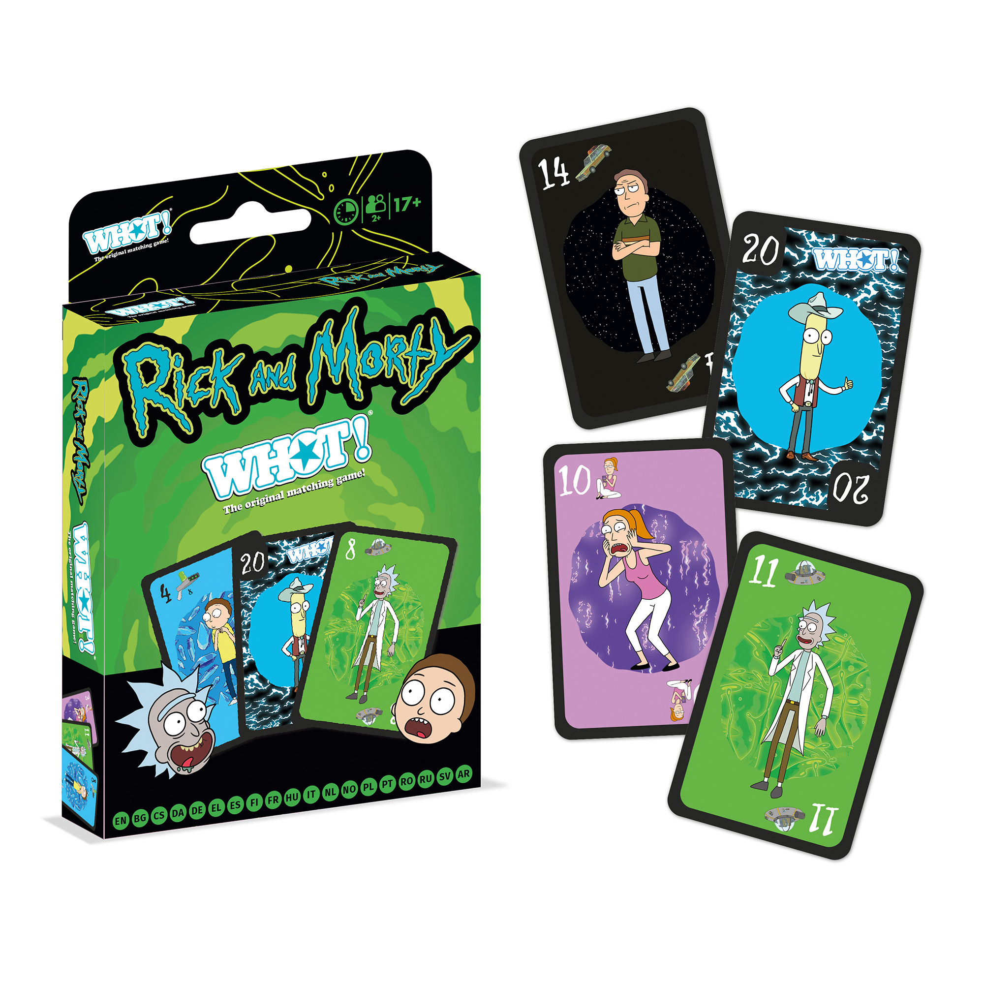 Настольная игра Winning Moves WHOT Rick and Morty УНО Рик и Морти купить по  цене 499 ₽ в интернет-магазине Детский мир