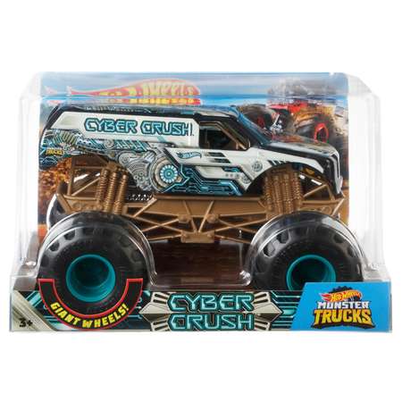 Автомобиль Hot Wheels Monster Tracks Кибер Краш
