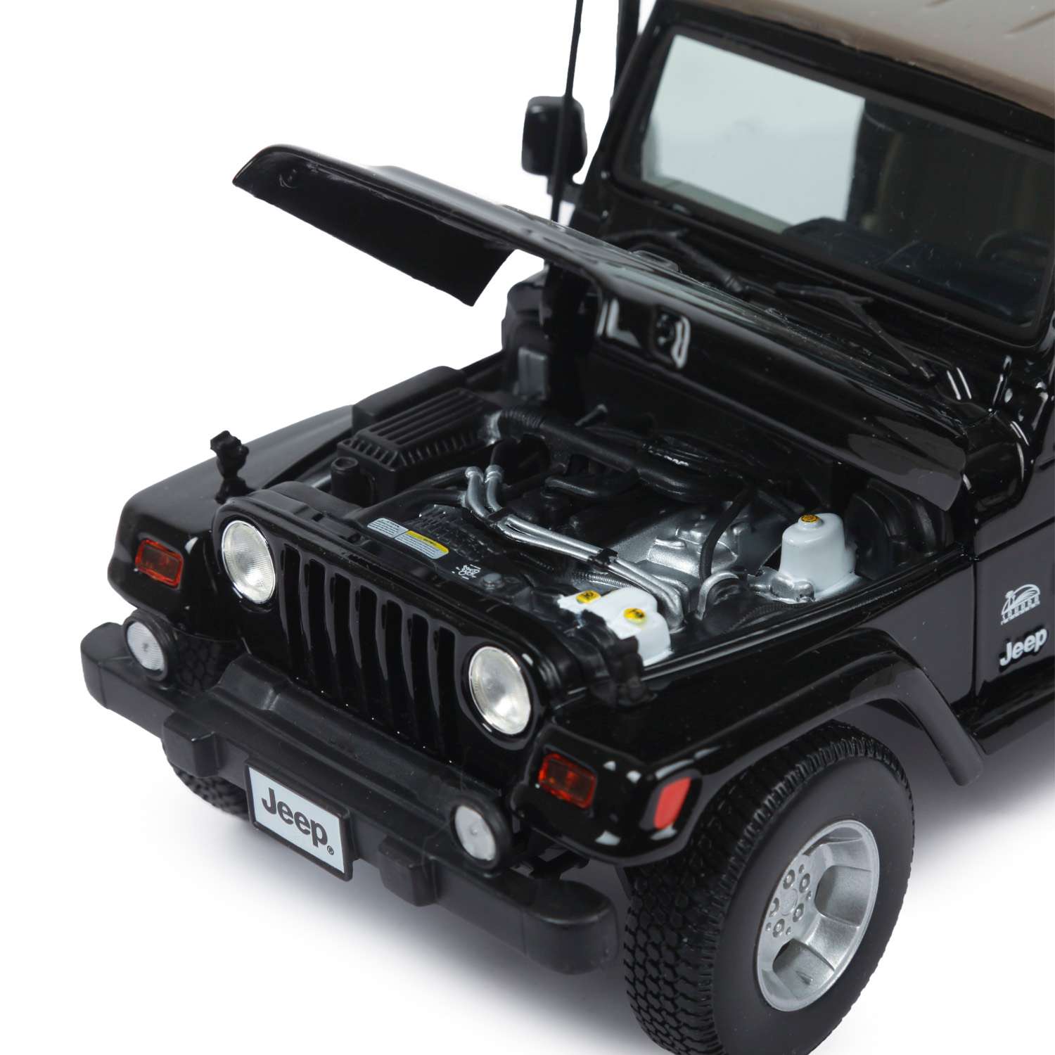 Машина MAISTO 1:18 Jeep Wrangler Sahara Черная 31662 31662 - фото 7