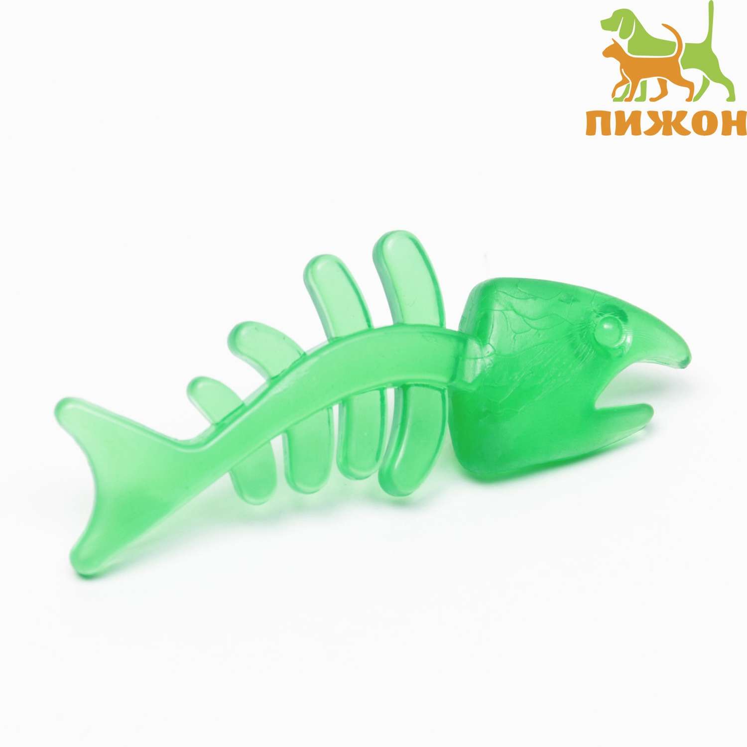 Игрушка Пижон жевательная «Планктон»прозрачная PP 12.5 см зелёная - фото 1