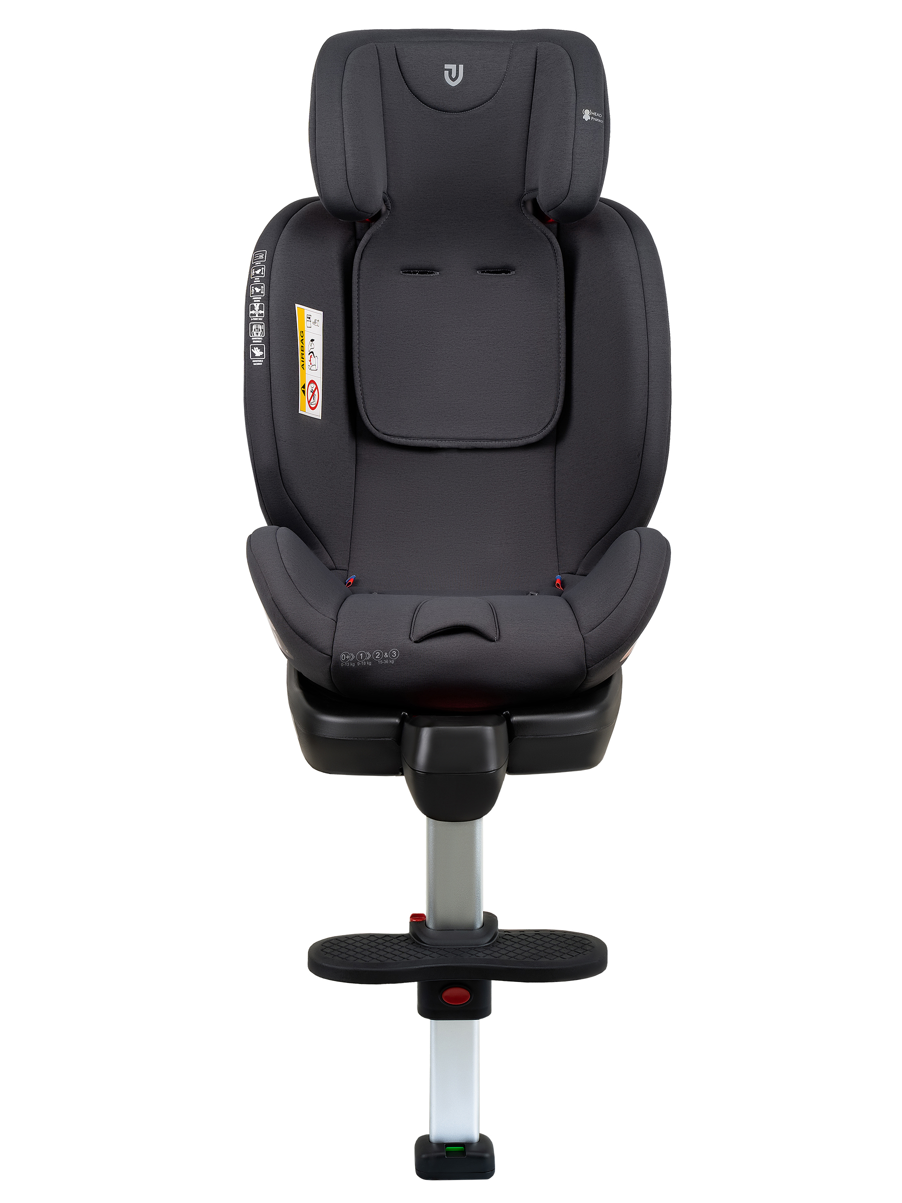 Автокресло детское JOVOLA Jet Isofix для новорожденных 0-36 кг группа 0+1+2+3 с упором в пол серый - фото 12